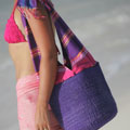 Sisal bag with Kikoy Handle