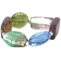 Kasuku Foil Glass Bead Bracelet