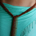 Kasuku Beaded Scarf/Tie Necklace