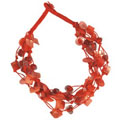Kasuku Shell Necklace with Glass Beads