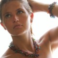 Kasuku Glass Doodle Multi-String Necklace and Bracelet