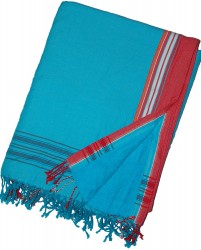 Kikoy Beach Towel Soft Cyan_258