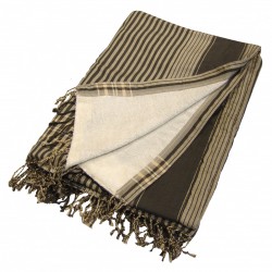 Kikoy Towel Beige with Brown Stripes_263