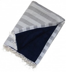 Kikoy Towel Light Grey, Dark Grey Stripes_387/8