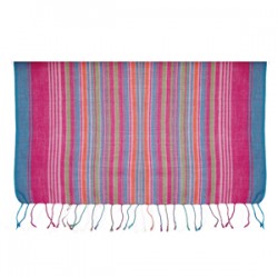 Fuchsia Pink/Multi Colour Stripes