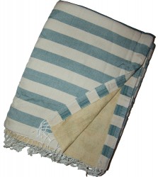 Kikoy Beach Towel Cream/Blue Jean striped_387/17