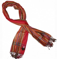 Soft Kikoy Bright Red Multi-Colour striped_026/43