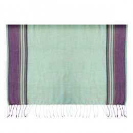 Mint Green/White Purple Border