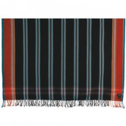 Striped Kikoy Night Black MKS236