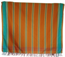 Kikoy Orange Green/Blue Stripe_S340/12