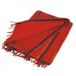 Kikoy Towel Deep Red Stripe_S234