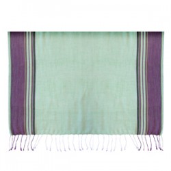 Mint Green/White Purple Border