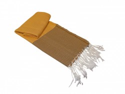 Fouta Orange Honeycomb